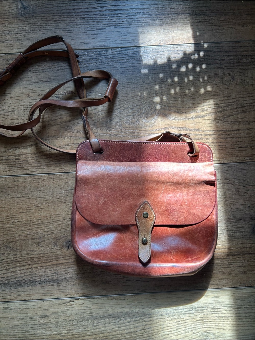 Vintage Trask Genuine Leather Crossbody